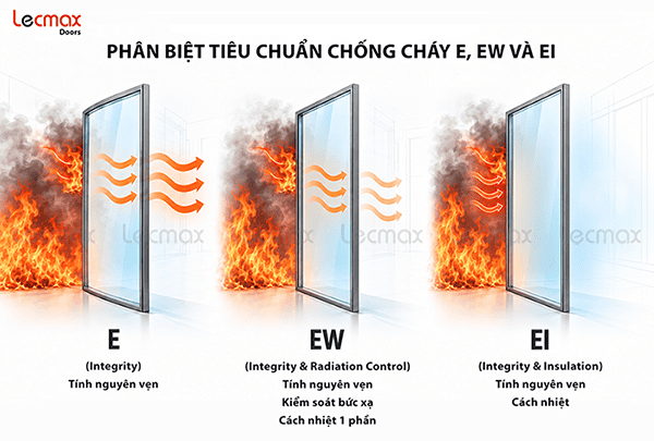 Phân Biệt Tiêu Chuẩn Chống Cháy E, EW và EI Trong PCCC