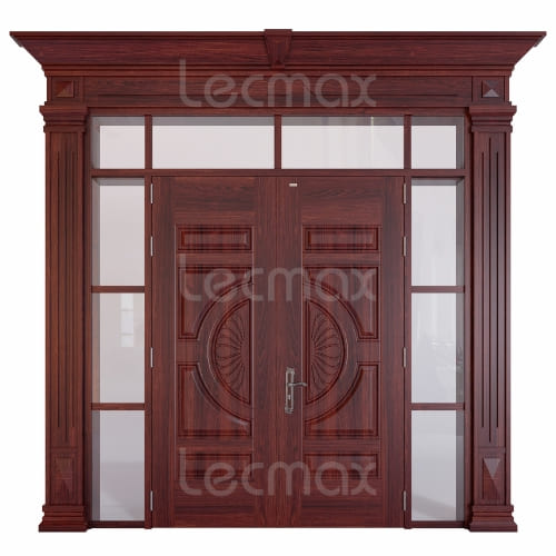 CỬA THÉP VÂN GỖ LM 414